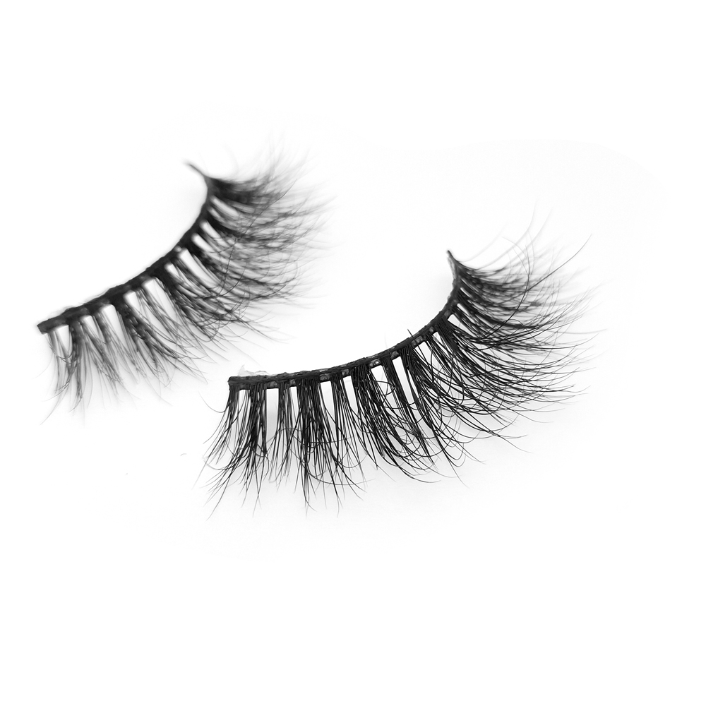 3D Mink Fur False Eyelashes Women  Makeup Natural False Individual private label  QJ20