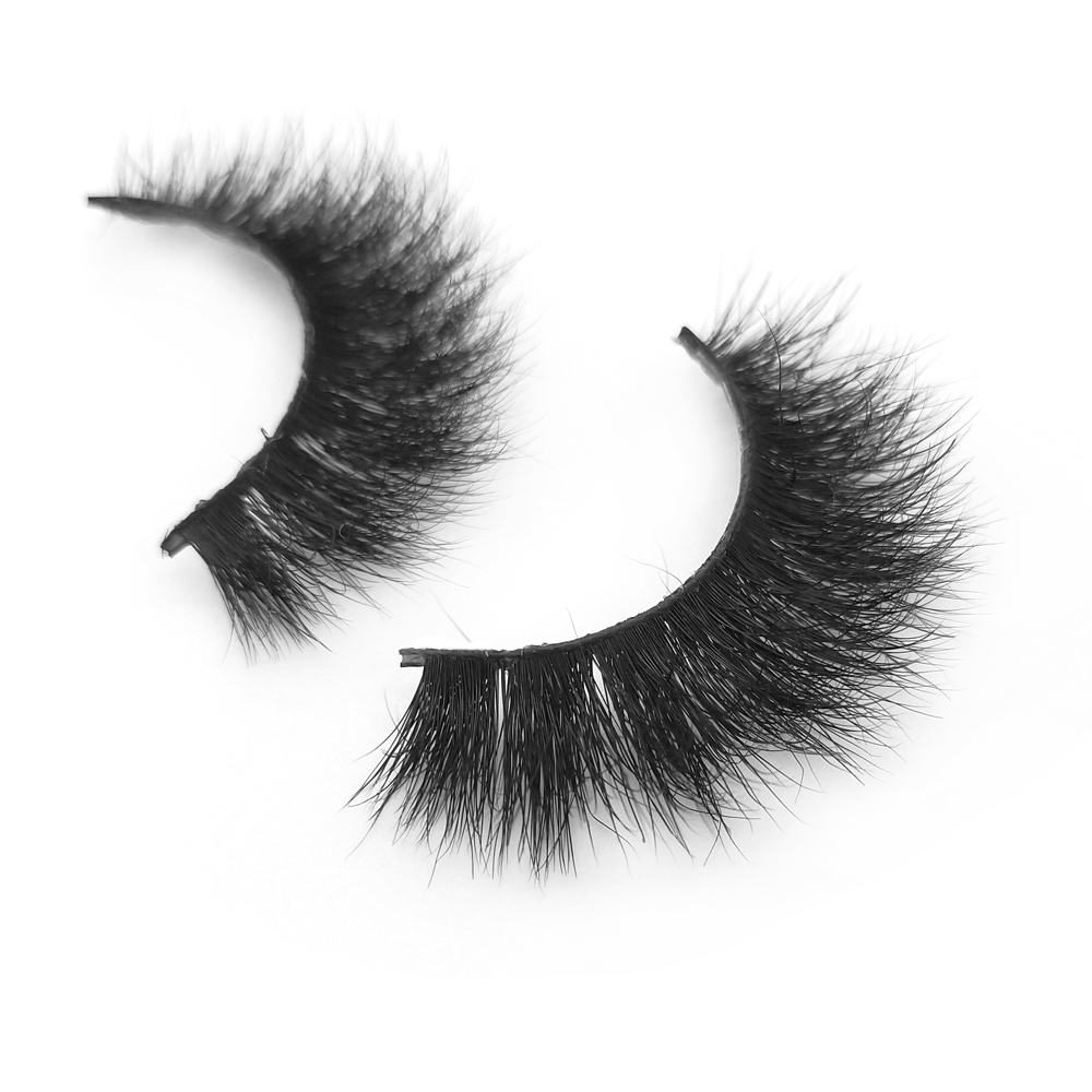 Top Quality 3D 100% Siberian Mink False Eyelashes Natural Curly QJ02