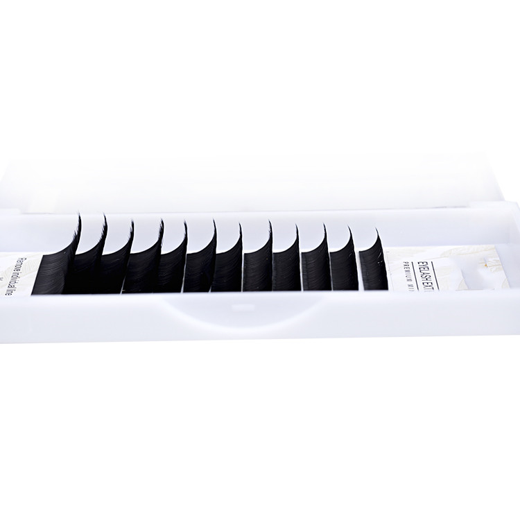 Customized Box/Logo for 0.1-0.25mm Thickness Classic Eyelash Extension Korea PBT Fiber Lashes YY91