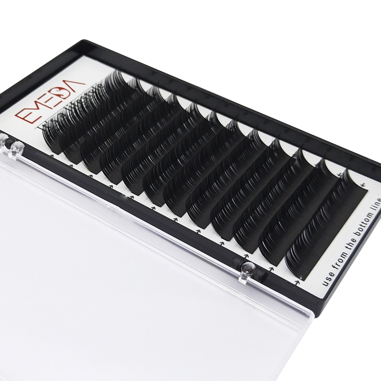 Best  Silk Russian Volume Eyelash Extension C D Curl vendor for UK /USA /Canada