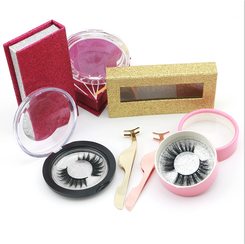 3D Mink Lashes Wholesale Vendors with Customized Eyelashes Packaging Box ZX094