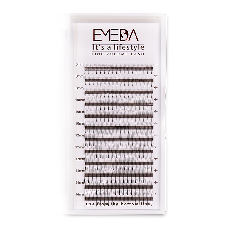 Wholesale Russian Volume Lash Eyelash Extension Premade Fanned Volume Lashes ZX03